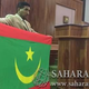 Defense minister Diallo Mamadou Bathia parades the new flag in March.